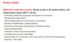 Horno Electrico Liliana Ao200 Compactcook Color Negro