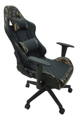 Silla Oficina Gamer Xbox Playstation Color Negro Camuflado Negro Cuero Sintético
