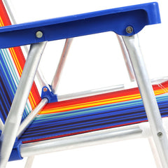 Reposera Para Niños 1 Posición Bel Aluminio Tela Oxford Rosa Rosa