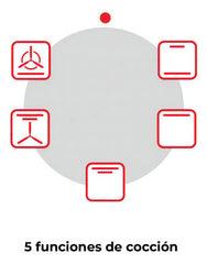 Horno Eléctrico Touch Longvie He6900g De Empotrar Grafito