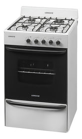 Cocina A Gas Longvie 12231b 56cm Blanca Cajón Parrilla Blanco