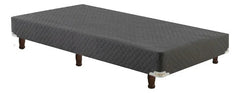 Base Sommier De 1 Plaza 1/2 Cannon De 190x90x21 Cm Gris Oscuro