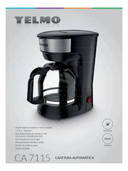 Cafetera Eléctrica Yelmo Ca7115 Filtro Permanente Antigoteo Base Termica