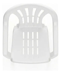 Silla Plastica Apilable Interiores Exteriores Tm Eco H:100kg Blanco Lisa