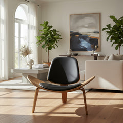 Sillón Vivendi Carl Hansen Diseño Moderno Living Comedor Css Marrón Hansen