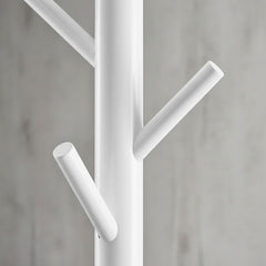 Perchero De Pie De Madera Con Base De 3 Soportes Blanco