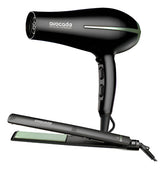 Secador Y Planchita De Pelo Ga.ma Avocado Ceramic Ion Nano - Negro