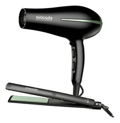 Secador Y Planchita De Pelo Ga.ma Avocado Ceramic Ion Nano - Negro
