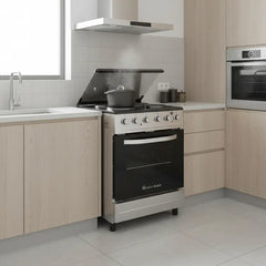 Cocina Electrica Kanjiblack 60cm Kjh-ekxl01v Plateado