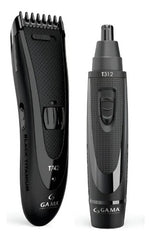 Cortadora De Cabello Clipper + 1 Trimmer Gama Titanium T744 Negro