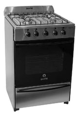 Cocina A Gas Natural Escorial Master Classic Inox 56cm Ctss Gris