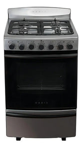 Cocina Combinada Orbis 96eac4 4 Hornallas Gas Y Eléctrica Color Acero