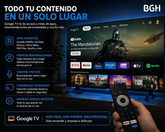 Smart Tv Bgh 50 4k Google Tv Hdr Dolby Ips Wifi B5026ug6g
