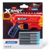 Pistola Lanza Dardos Zuru X-shot Micro 2.0 Con 8 Dardos Rojo
