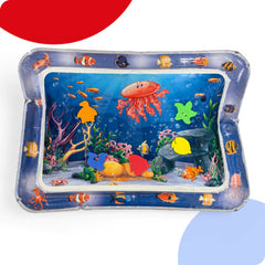 Alfombra De Agua 121-a Bebesit Agua Marina Pvc Bpa Free Celeste