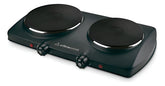 Anafe Electrico Ultracomb An6600 Doble Hornalla 1500/750w Color Negro
