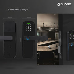 Cerradura Inteligente Suono Smart Lock Mini Huella Digital S Negro