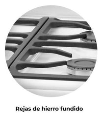 Cocina A Gas Longvie 13231bf 56cm Blanca Cajón Parrilla Color Blanco