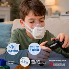 Nebulizador Manos Libres Silfab Nm40 Mesh Breeze Flex Blanco