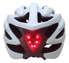 Casco Bicicleta Rollers Visera Ventilacion Regulador Luz Tm Blanco L