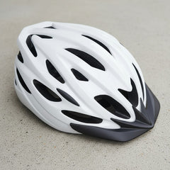 Casco Bicicleta Rollers Visera Ventilacion Regulador Luz Tm Blanco L