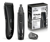 Cortadora De Cabello Clipper + 1 Trimmer Gama Titanium T744 Negro