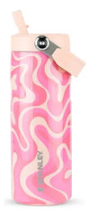 Vaso Botella Térmica Stanley Aerolight Flip Straw De 473 Ml Rosa Lisa