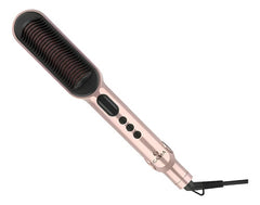 Planchita De Pelo Ga.ma Waver Y Brush Keration Led T220c Cts Rosa