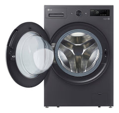 Lavarropas Carga Frontal LG Wm17egntspg Inverter Ai Gris Oscuro