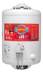 Termotanque A Gas De Carga Superior Ecotermo Populi 45lts Blanco