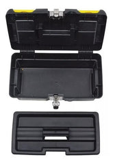 Caja Plastica De Herramientas Stanley 16-013 Cierre Metalico Negro/amarillo