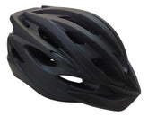 Casco Bicicleta Tm Con Ventilación Visera Luz Seguridad Talle L Negro