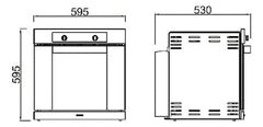 Horno Eléctrico Longvie He1900 Empotrable De 56 L Con Convección Y Grill Acero Inoxidable