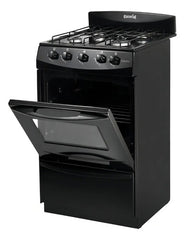Cocina Negra Escorial Candor S2 Black 4 Hornallas Visor Y Parilla Gas Natural Negro