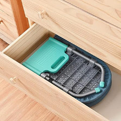 Tabla De Planchar Plegable Portatil Mesada Compacta Tm Lisa Azul Acero