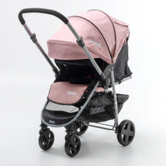 Cochecito Travel System Bebesit 1390ts-f Manillar Rosa Cts Rosa Plateado