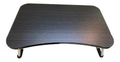 Mesa Bandeja Plegable Tm Desayuno Cama Madera Patas Abatibles Negra Negro