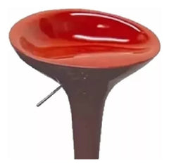Banquetas Altas X2 Desayunador Rojo Cocina Taburete Barra Cs Cromado
