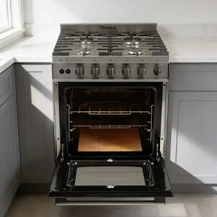 Cocina Comercial Florencia 5838 De 4 Hornallas 56cm Inox