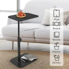 Mesa Auxiliar Bandeja Notebook Altura Variable Vivendi Negra Negro