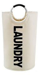 Cesto Canasto Ropa Sucia Con Manijas Metalicas Tio Musa Natural