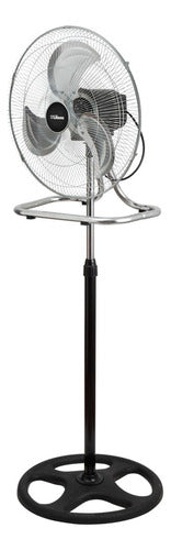 Ventilador Liliana Vp18r Pie 3 En 1 Pared Turbo Control 80w 50.8 Cm Metal 3 Negro Plateado