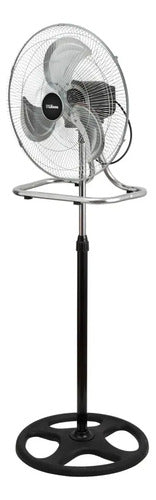 Ventilador Liliana Vp18r Pie 3 En 1 Pared Turbo Control 80w 50.8 Cm Metal 3 Negro Plateado