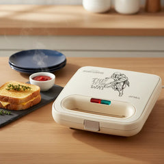 Sandwichera Para 2 Antiadherente Atma Disney Mandalorian Blanco