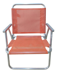 Reposera 1 Posición Playa Aluminio Botafogo Naranja H130kg Naranja