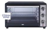 Horno Eléctrico Bgh Bhe40m23n Negro 40l 230°c 3 Niveles