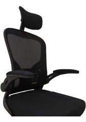 Sillon Silla De Pc Y Oficina Oon Apoyacabezas Y Base Cromada Negro Mesh/tela