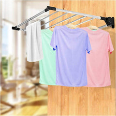 Tender Fijo De Pared Para Ropa Acero Inox Plegable Ob-pr2 Gris