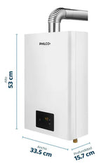 Calefón Philco 14/l Min - Blanco - Tiro Forzado - Tecnología Pilotless Gn