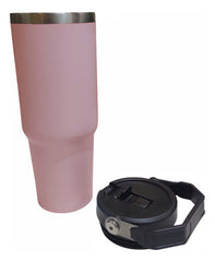 Vaso Termico Acero Inox Frio Calor Manija 900ml Tm Rosa Liso